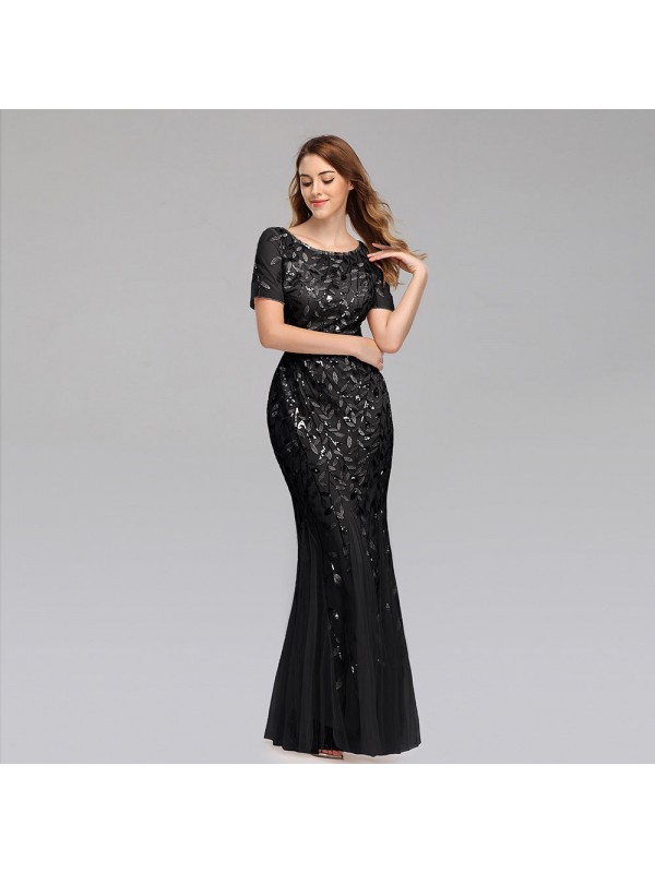 black bodycon Evening Dress