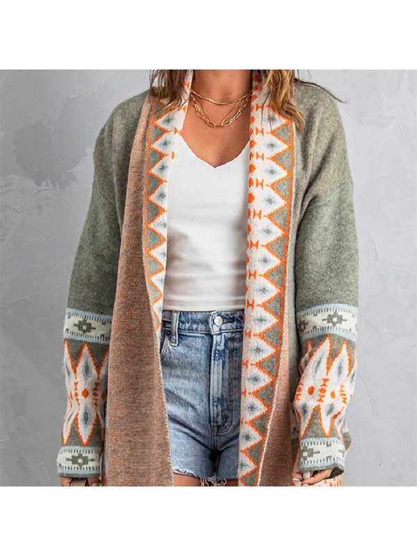 Fashion Mid-length Sweater Coat