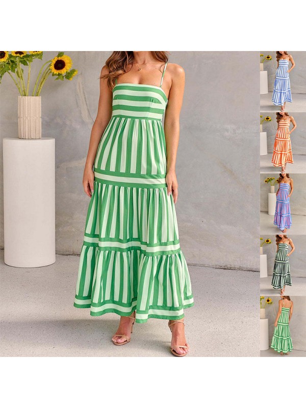 Summer Striped comfortable dress