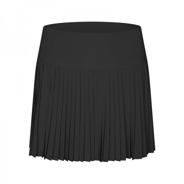 Women Fashion Sport Solid Color Pleated Skirt