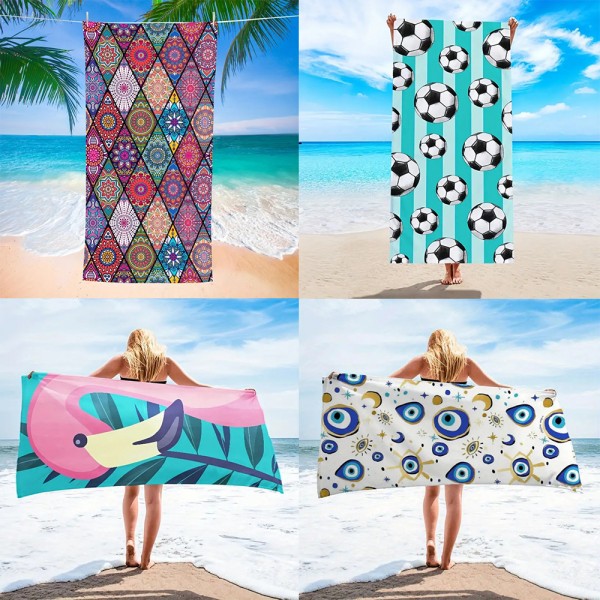 Evil Eye Graphic Printed Beach Towel