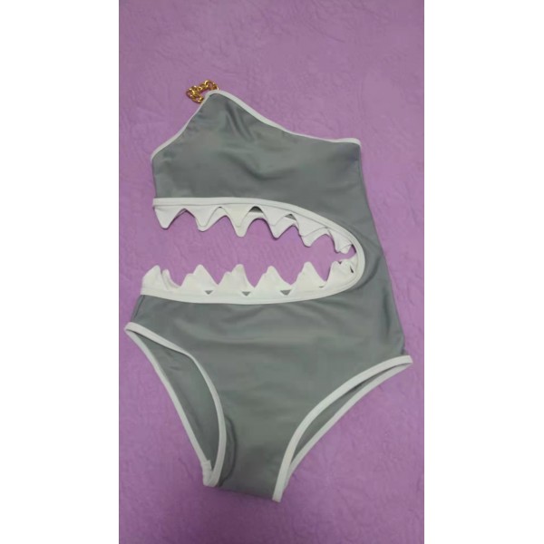 Women Fashion Sexy Shark One-Piece Swimsuit