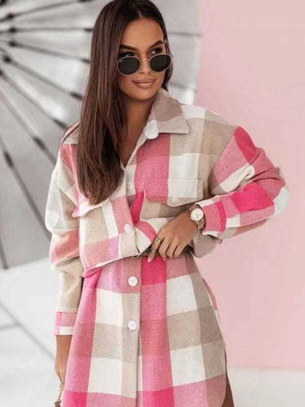 Glacier Glam checked winter coat