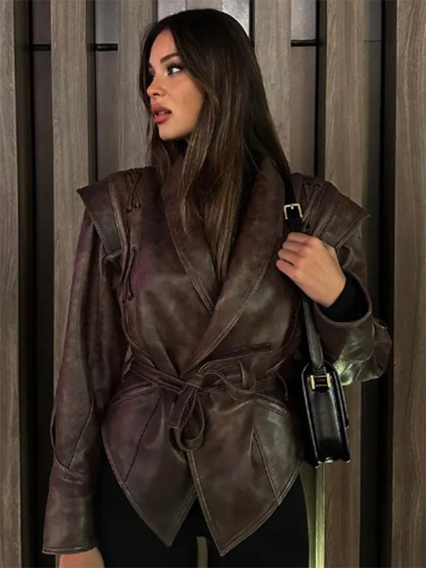 Luxe Parka leather winter jacket